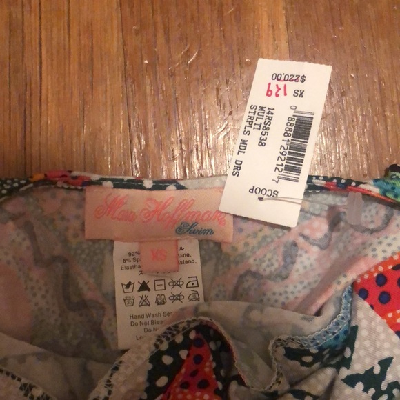 NWT Mara Hoffman mini v-wire print dress - Picture 6 of 6